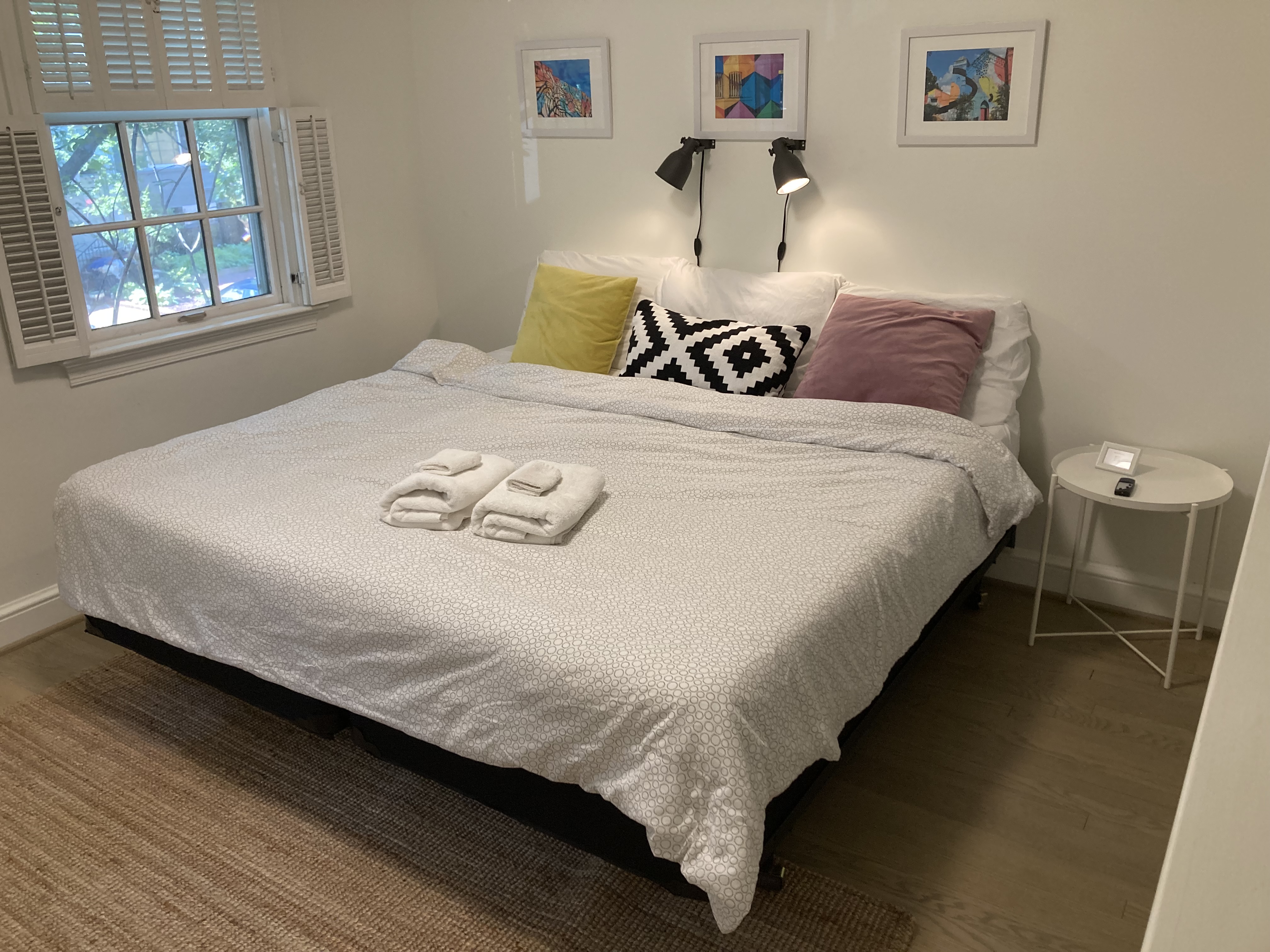 Twin beds converted to a king